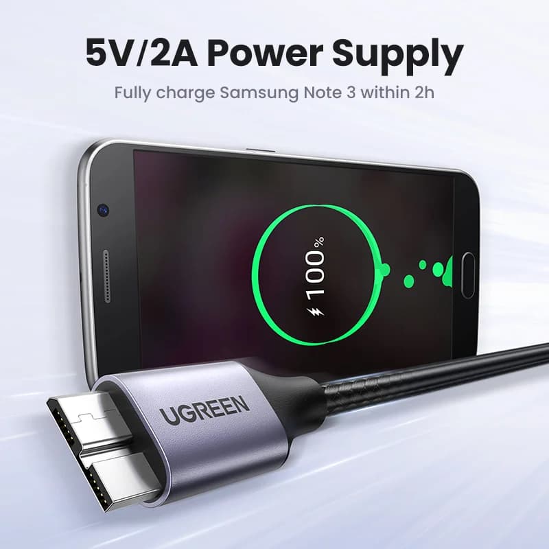 USB 3.0 Micro-B Snabbcharging Datakabel