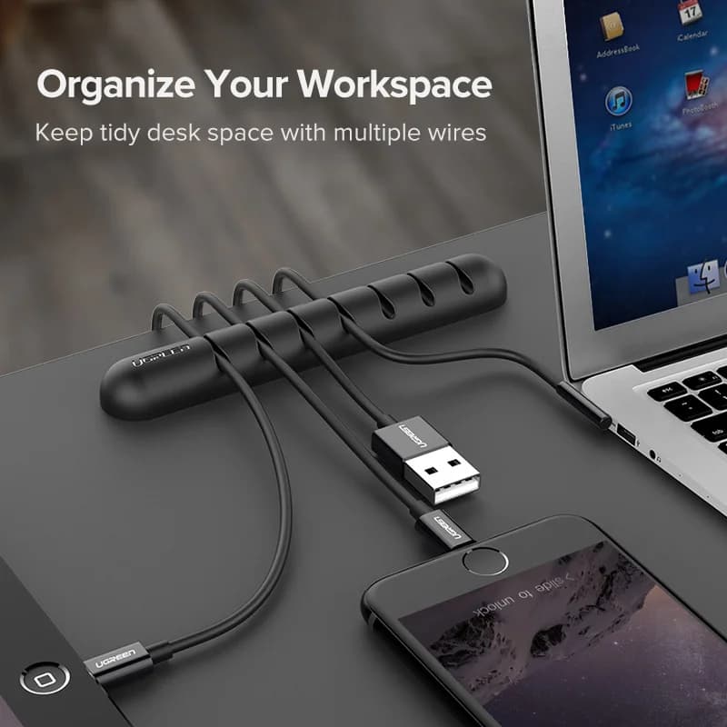 Silikon USB-kabelhållare