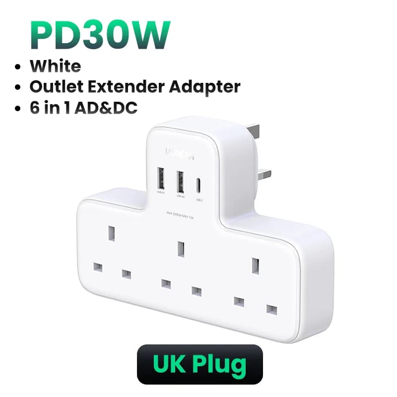 UK Stickdosa Förlängning Adapter