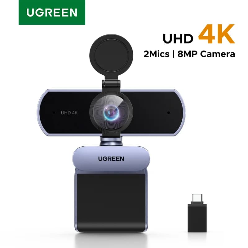 Mini USB-webbkamera med dubbla mikrofoner, 1080P HD