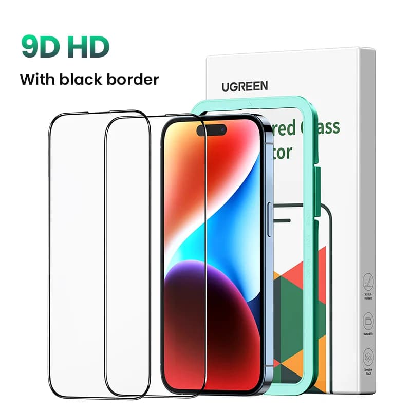 2-pack härdat glas skärmskydd för iPhone