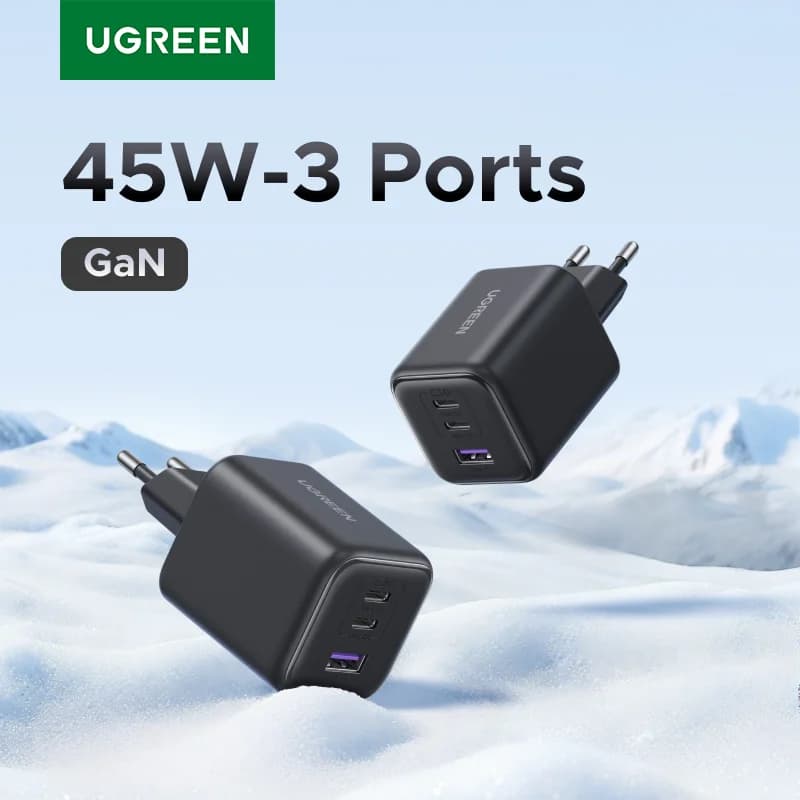 45W GaN USB-C PD-laddare med PPS