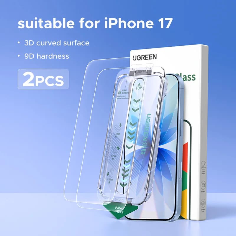 Härdat glas skärmskydd för iPhone, 2-pack