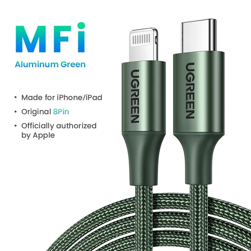 USB-C till Lightning-kabel, 20W PD, MFi