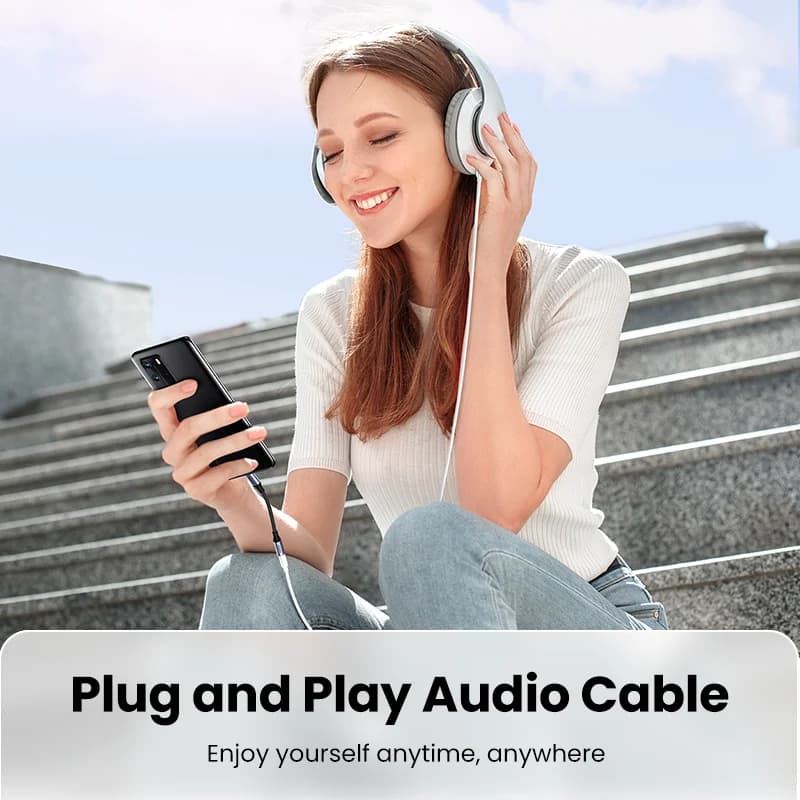 USB-C till 3,5 mm DAC hörlursadapter