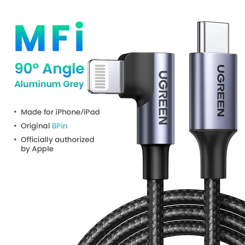 USB-C till Lightning-kabel, 20W PD, MFi