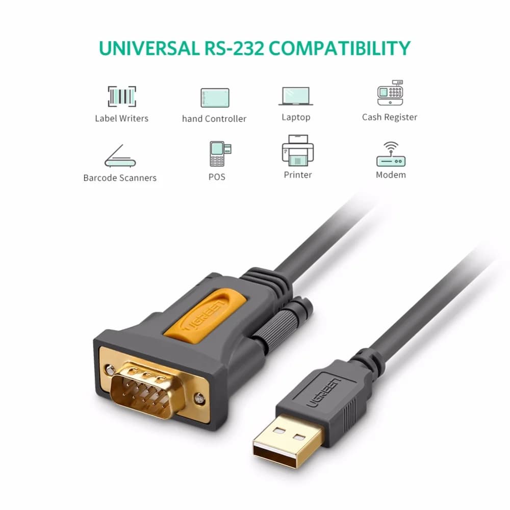 USB till RS232 DB9 seriell adapterkabel
