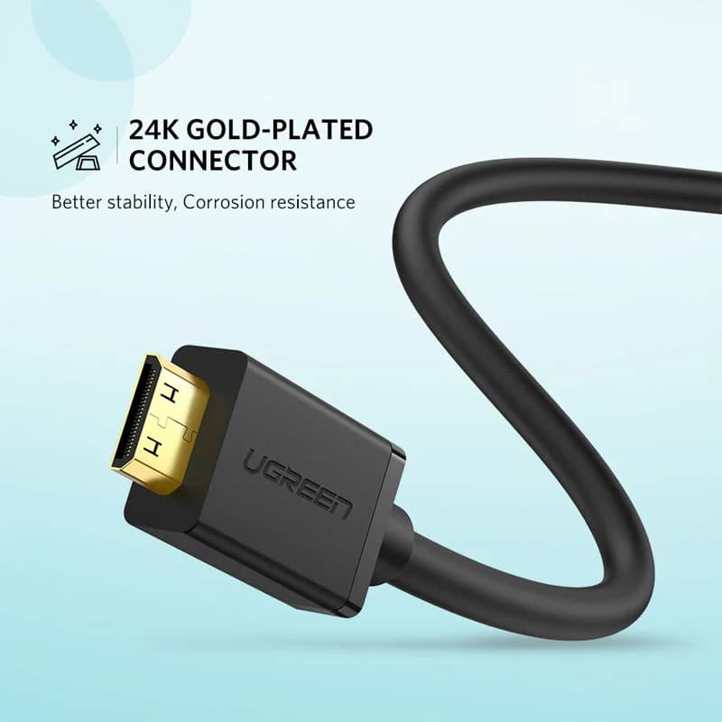 Mini HDMI till standard HDMI 4K adapterkabel