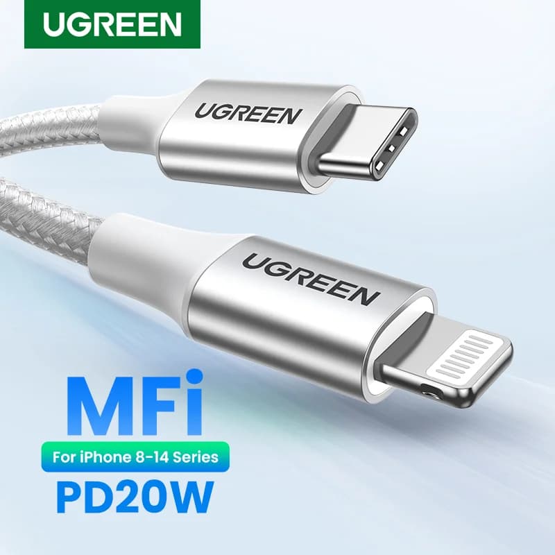 MFi USB-C till Lightning-kabel, 30W PD Snabbladdning