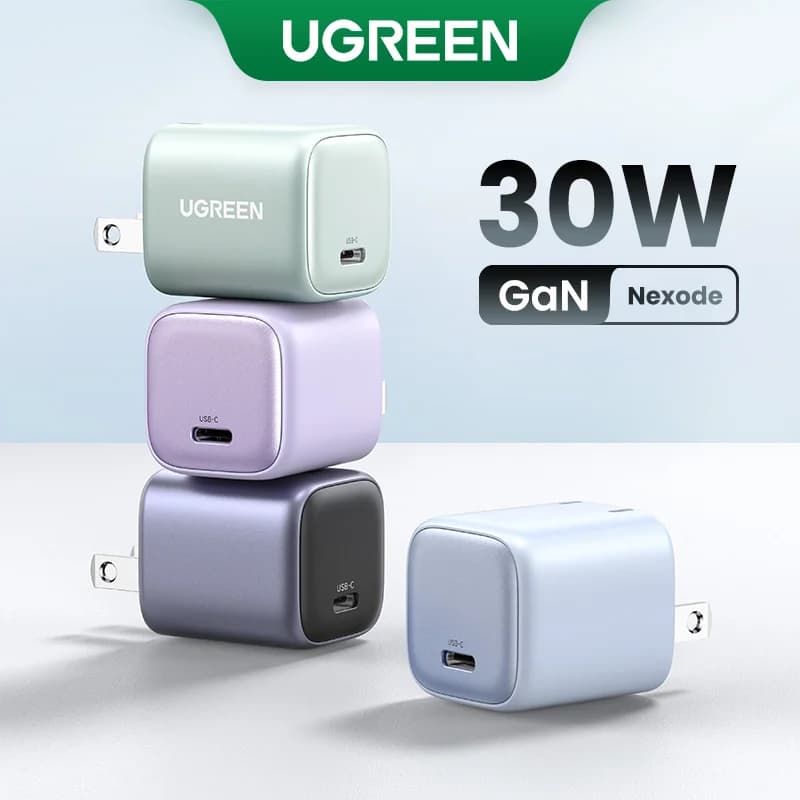 30W GaN USB-C Snabbväggsladdare
