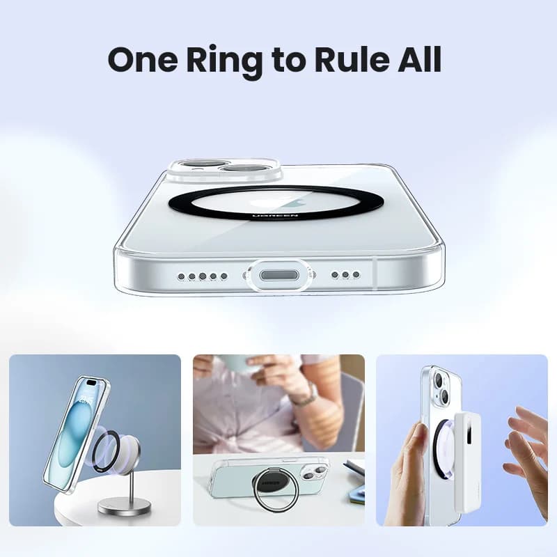 Magnetisk metallringadapter för MagSafe trådlös laddning