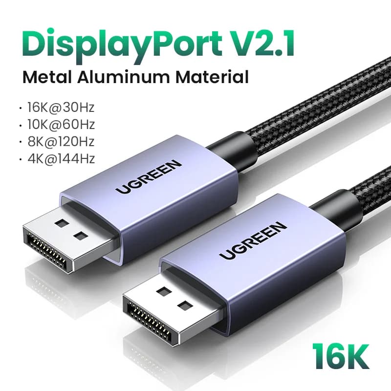 DisplayPort 2.1-kabel, 16K/8K höghastighetsvideo