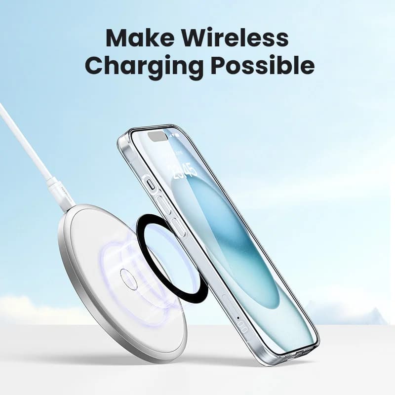 Magnetisk metallringadapter för MagSafe trådlös laddning