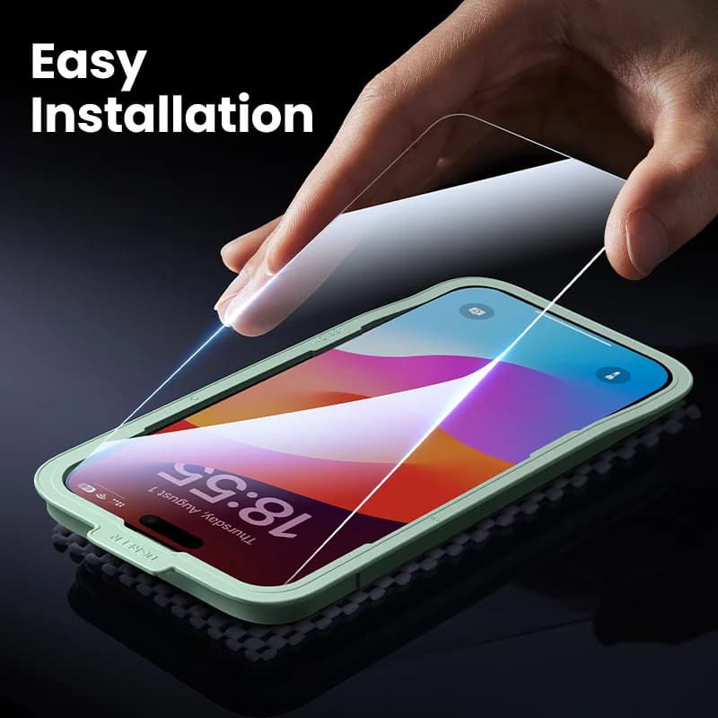 2-pack härdat glas skärmskydd för iPhone