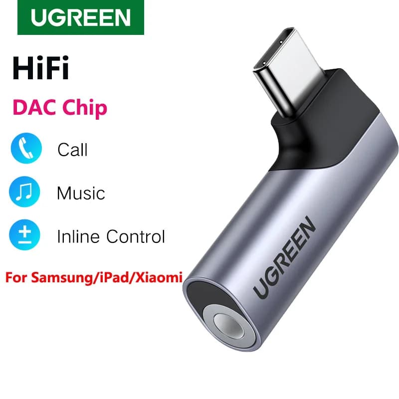 USB-C till 3,5 mm hörlursadapter